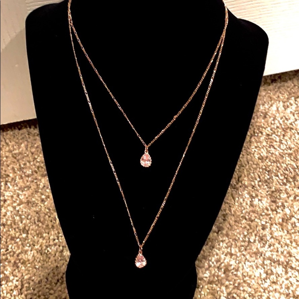 💕🎁Brand New Rose Gold Double Layered Necklace